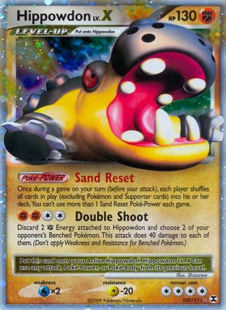 Hippowdon Lv.X  - Holofoil Rising Rivals - Ultra Rare