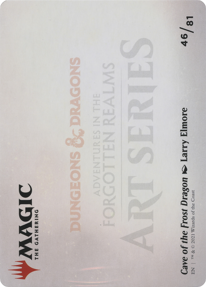 Cave of the Frost Dragon // Cave of the Frost Dragon (AAFR-046) - Adventures in the Forgotten Realms Art Series (Borderless) Foil