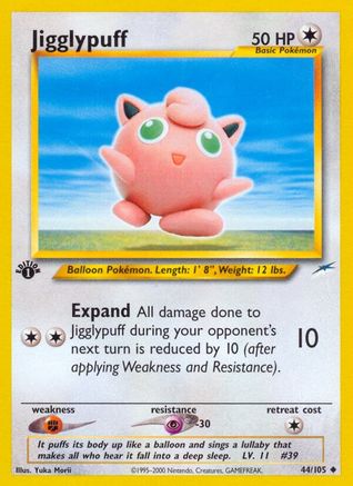 Jigglypuff  - 1st Edition Neo Destiny - Uncommon