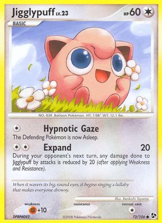 Jigglypuff 072  - Reverse Holofoil Great Encounters - Common