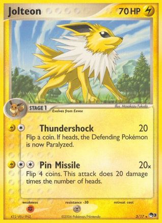 Jolteon 003/017  - Holofoil POP Series 3 - Rare