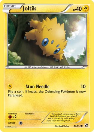 Joltik (44) (44) 044  Black and White - Common