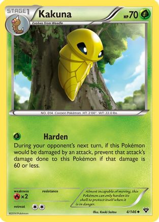 Kakuna  - Reverse Holofoil XY Base Set - Uncommon