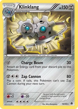 Klinklang  - Reverse Holofoil Emerging Powers - Rare