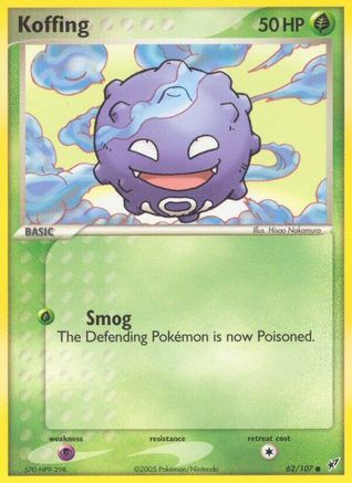 Koffing 062  Deoxys - Common