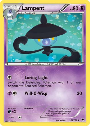 Lampent  - Reverse Holofoil Noble Victories - Uncommon