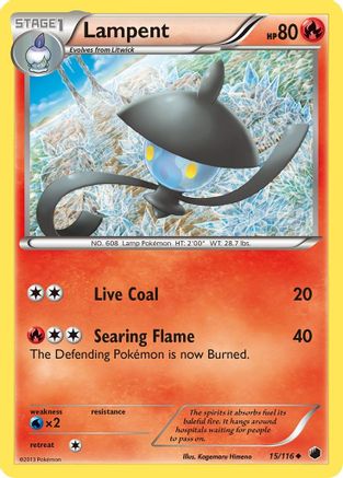 Lampent  - Reverse Holofoil Plasma Freeze - Uncommon