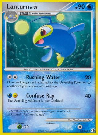 Lanturn (58)  - Reverse Holofoil Legends Awakened - Uncommon