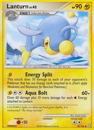 Lanturn (59)  - Reverse Holofoil Legends Awakened - Uncommon