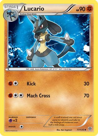 Lucario (77)  Plasma Storm - Uncommon