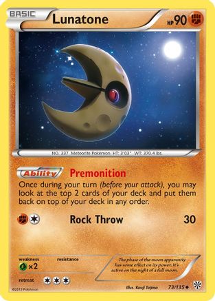 Lunatone  Plasma Storm - Uncommon