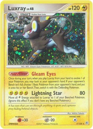 Luxray/130  - Reverse Holofoil Diamond and Pearl - Holo Rare
