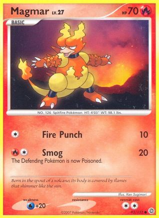 Magmar 093  Secret Wonders - Common