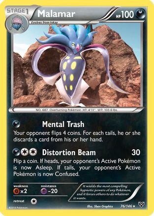 Malamar (76)  - Reverse Holofoil XY Base Set - Rare