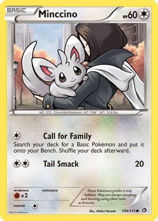 Minccino 104  Legendary Treasures - Common