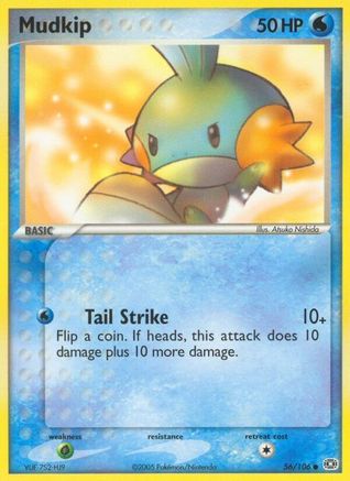 Mudkip 056  - Reverse Holofoil Emerald - Common