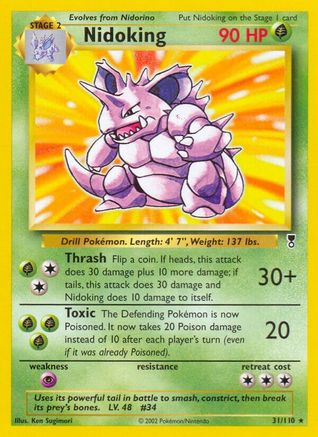 Nidoking  - Reverse Holofoil Legendary Collection - Rare
