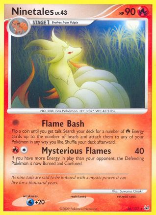 Ninetales  - Reverse Holofoil Platinum - Rare