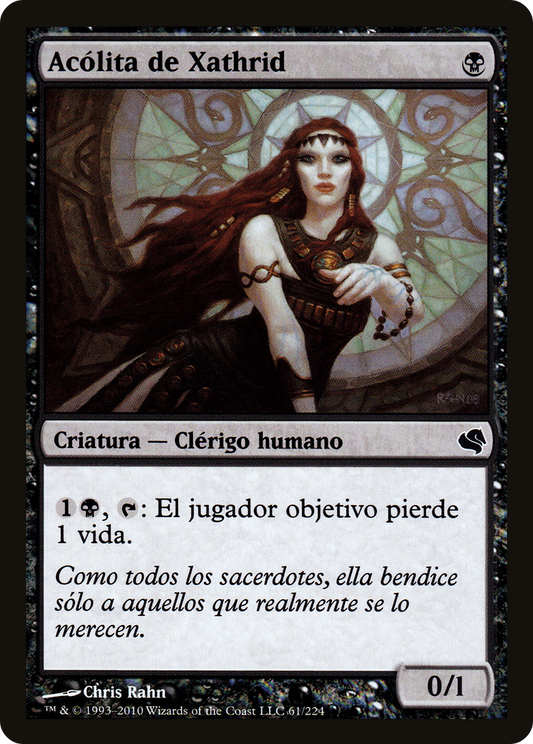 Acolyte of Xathrid (Spanish) - "Acolita de Xathrid" (PS11-061) - Salvat 2011