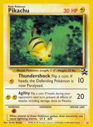 Pikachu (27) (27) 027  WoTC Promo - Promo