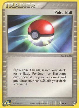 Poke Ball  - Reverse Holofoil Ruby and Sapphire - Uncommon