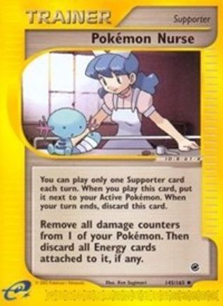 Pokemon Nurse/165  - Reverse Holofoil Expedition - Uncommon