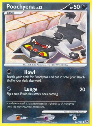 Poochyena 086  Platinum - Common