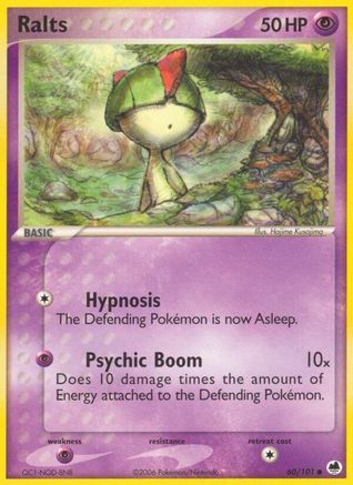 Ralts 060  - Reverse Holofoil Dragon Frontiers - Common