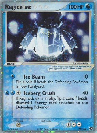 Regice ex  Emerald - Ultra Rare