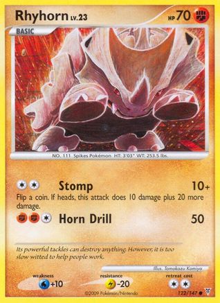 Rhyhorn  - Reverse Holofoil Supreme Victors - Common
