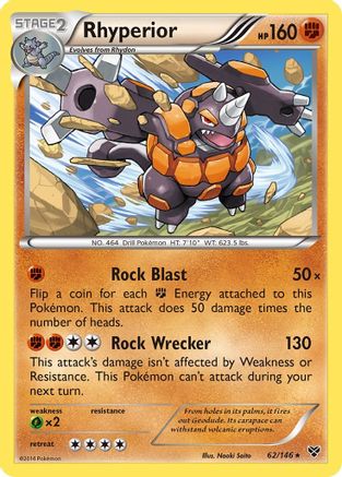 Rhyperior  - Holofoil XY Base Set - Holo Rare
