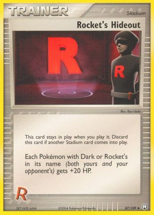 Rocket's Hideout 087  - Reverse Holofoil Team Rocket Returns - Uncommon