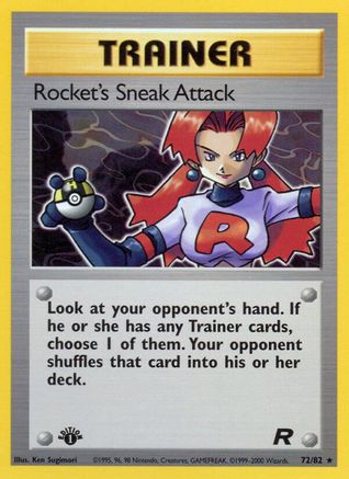Rocket's Sneak Attack (72) (72) 072  - 1st Edition Team Rocket - Rare