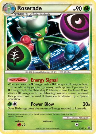 Roserade  - Reverse Holofoil Unleashed - Rare