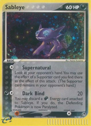 Sableye  - Holofoil Sandstorm - Holo Rare