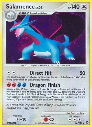 Salamence  - Holofoil Secret Wonders - Holo Rare