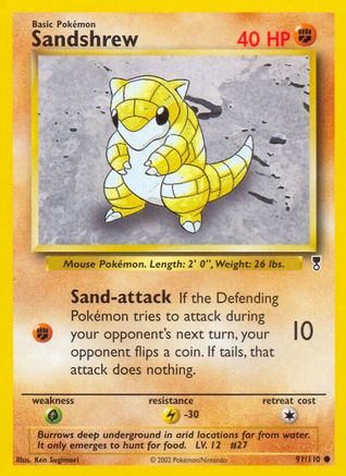 Sandshrew 091/110  Legendary Collection - Common