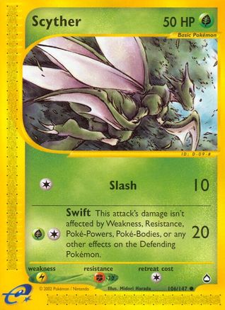 Scyther (106)  Aquapolis - Common
