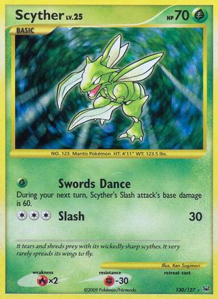 Scyther  - Holofoil Platinum - Secret Rare