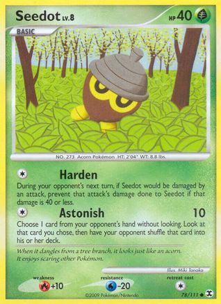 Seedot  - Reverse Holofoil Rising Rivals - Common
