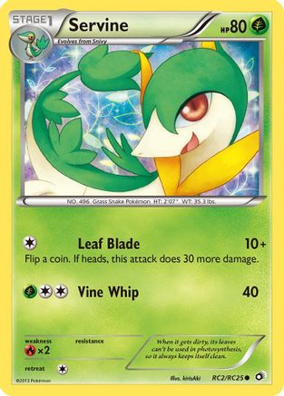 Servine RC2  - Holofoil Legendary Treasures Radiant Collection - Common