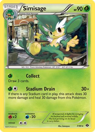Simisage  - Reverse Holofoil Next Destinies - Rare