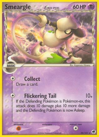 Smeargle (Delta Species)  - Reverse Holofoil Dragon Frontiers - Uncommon