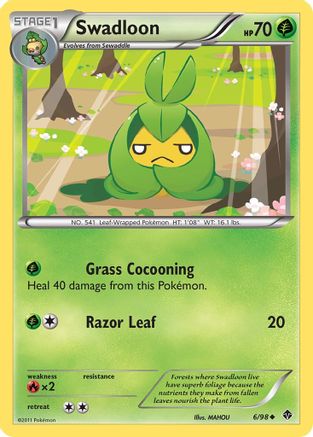 Swadloon (6)  - Reverse Holofoil Emerging Powers - Uncommon