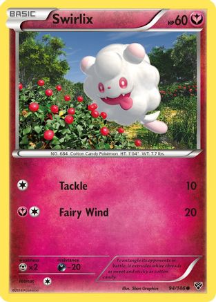 Swirlix 094  - Reverse Holofoil XY Base Set - Common