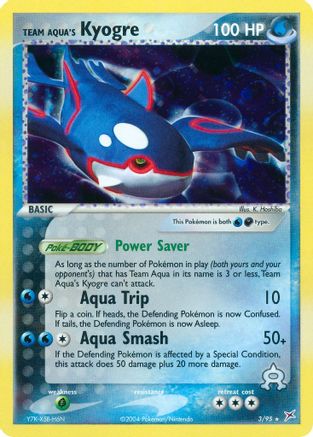 Team Aqua's Kyogre  - Reverse Holofoil Team Magma vs Team Aqua - Holo Rare