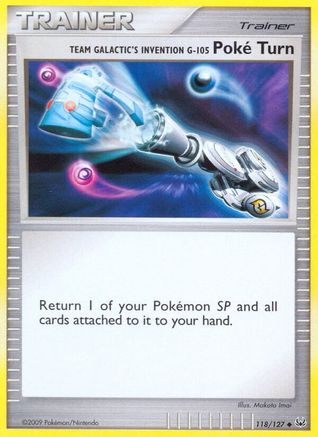 Team Galactic's Invention G-105 Poke Turn 118  - Reverse Holofoil Platinum - Uncommon