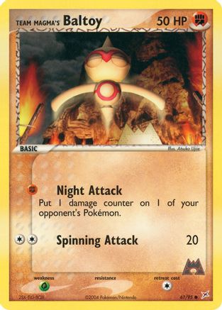 Team Magma's Baltoy - 61/95/95  Team Magma vs Team Aqua - Common
