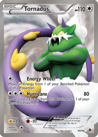 Tornadus (98 Full Art) (98 Full Art) 098  - Holofoil Emerging Powers - Ultra Rare