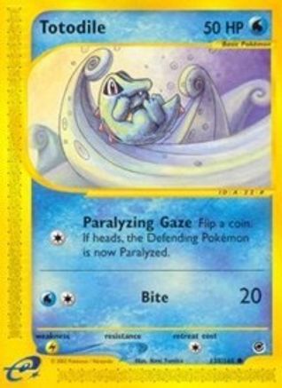 Totodile (135) (135) 135/165  - Reverse Holofoil Expedition - Common